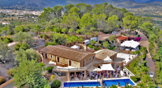 Neubau Naturstein-Finca mit spektakulärem Panoramablick in Alaro auf Mallorca zu verkaufen